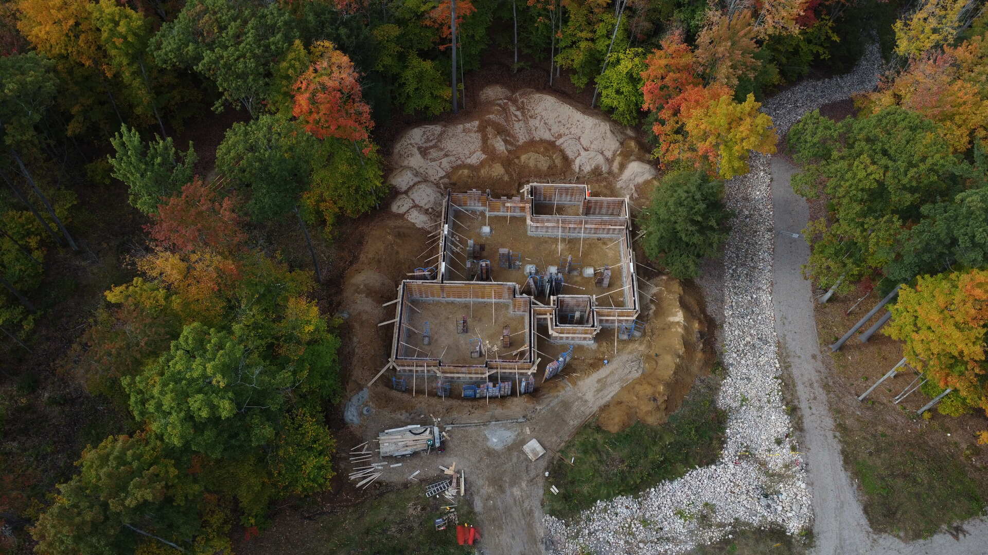 Heavy equipment on site