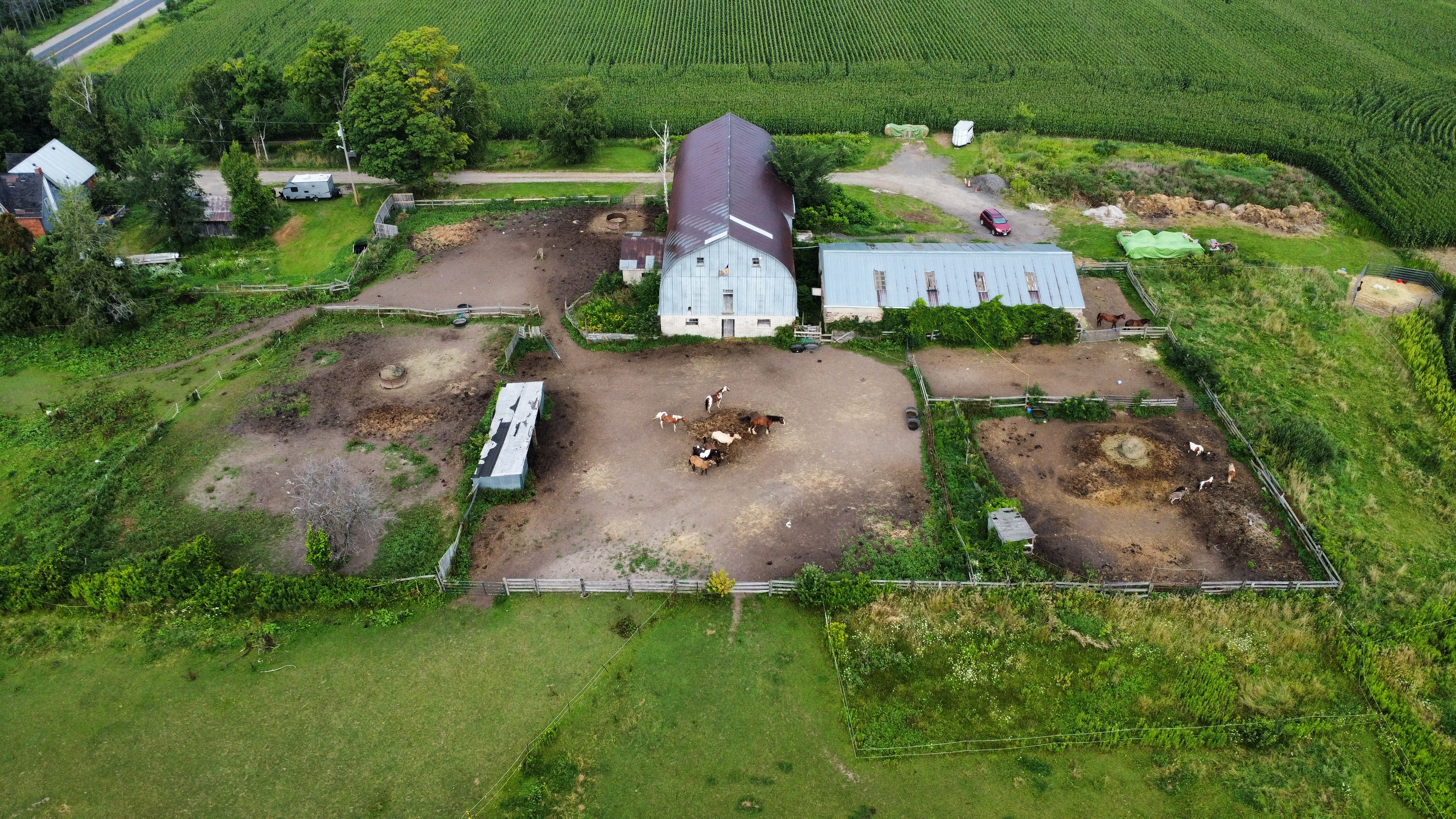 Luxury home aerial